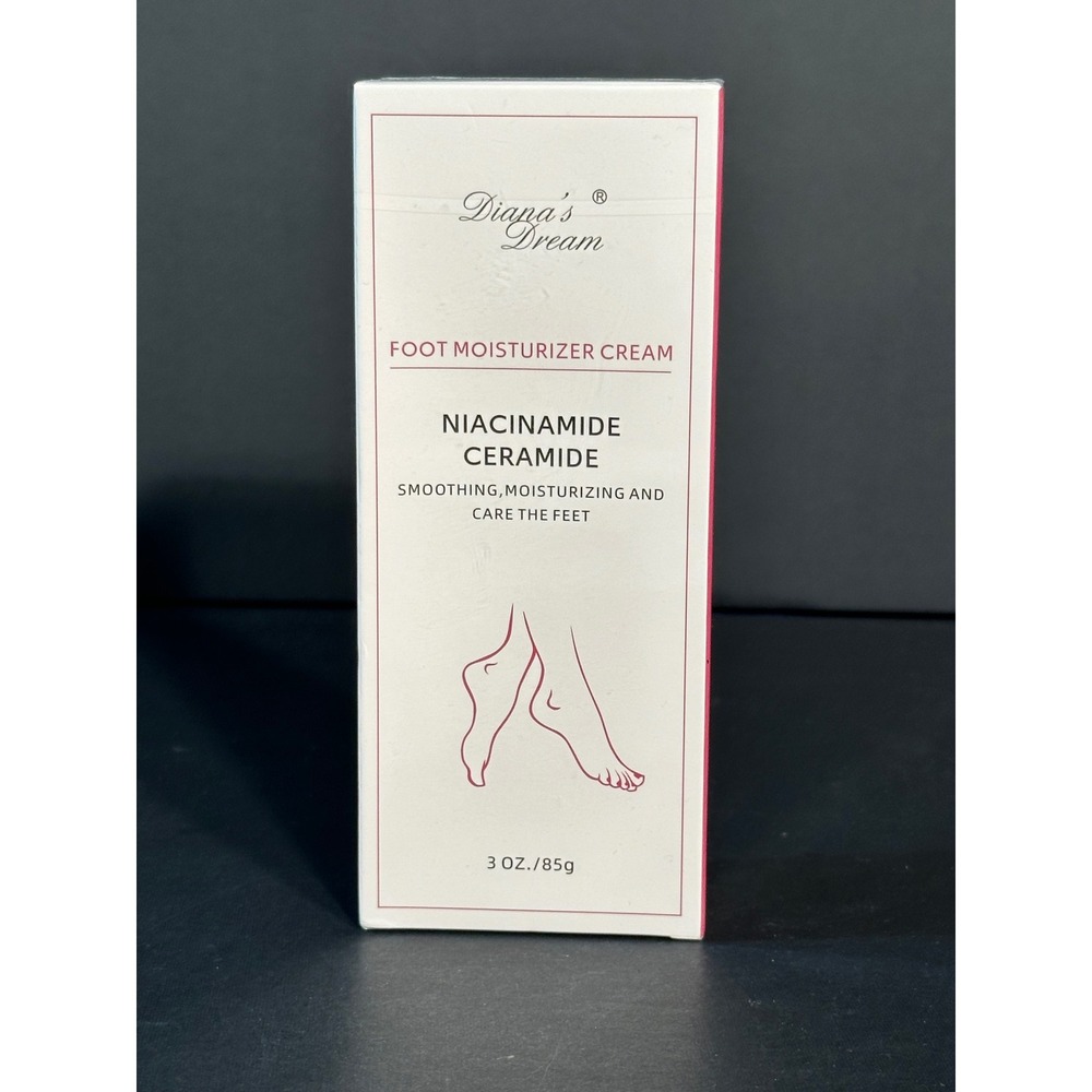 Diana's Dream Foot Moisturizer Cream Niacinamide Ceramide 3 oz New Sealed